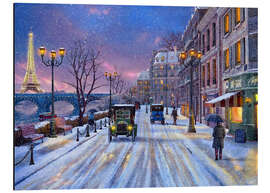 Magnettafel Winter in Paris