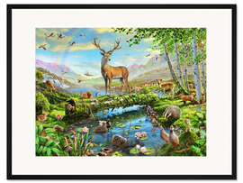 Gerahmter Kunstdruck Pracht der Wildtiere