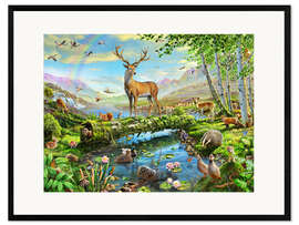 Ingelijste kunstdruk 24402 Wildlife Splendor UK