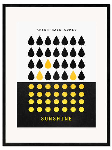 Impression artistique encadrée After rain comes sunshine