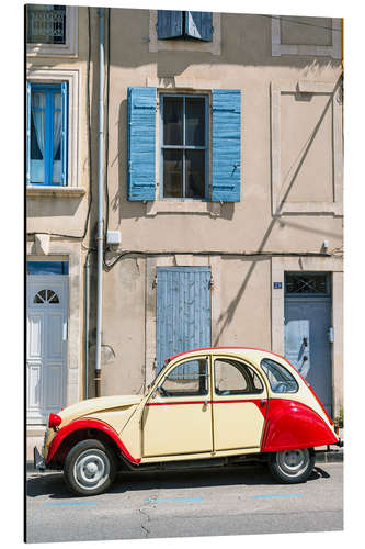 Print på aluminium Citroen 2CV car, France