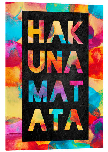 Acrylglasbild Hakuna Matata