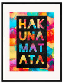 Gerahmter Kunstdruck Hakuna Matata