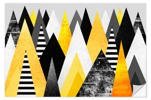 Autocolante decorativo Yellow Peaks