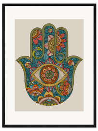 Gerahmter Kunstdruck Hand der Fatima