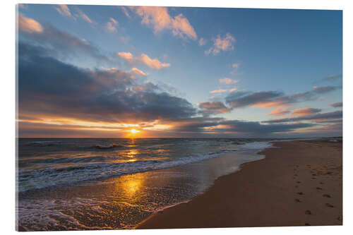 Quadro em acrílico Sunset in the North sea