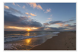 Wandbild  Sonnenuntergang in der Nordsee - George Pachantouris