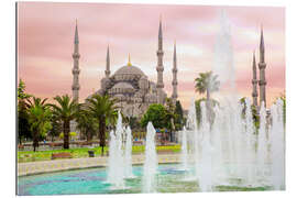 Quadro em plexi-alumínio the blue mosque (magi cami) in Istanbul / Turkey (vintage picture)