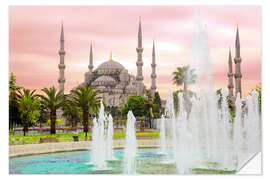 Naklejka na ścianę the blue mosque (magi cami) in Istanbul / Turkey (vintage picture)