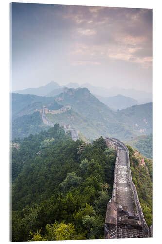 Akrylglastavla Great Wall of China in fog