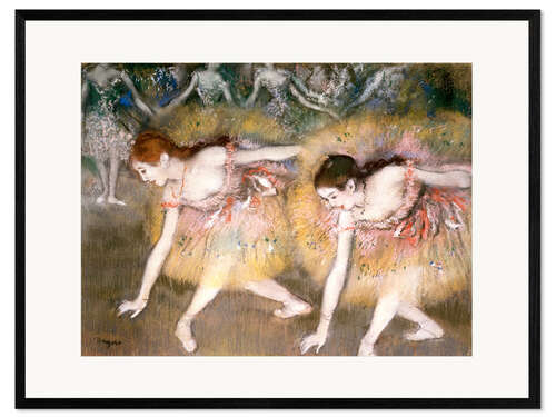 Framed art print Yourself bowing ballerinas