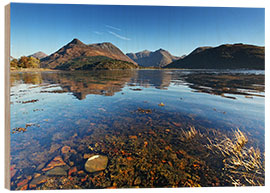 Hout print Glencoe - Scotland - Loch Leven