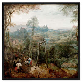 Gerahmter Kunstdruck Die Elster auf dem Galgen