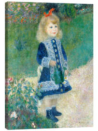 Canvas-taulu Girl with watering can