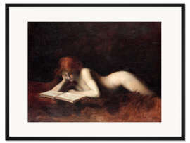 Gerahmter Kunstdruck Die Lesende
