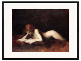 Kunsttryk i ramme The Reader