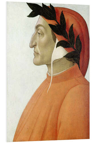 Foam board print Dante Alighieri