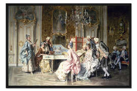 Gerahmter Kunstdruck Die Rezitation