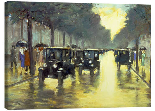 Leinwandbild Straße in Tiergarten
