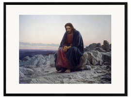 Framed art print Christ in the desert