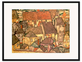 Gerahmter Kunstdruck Gelbe Stadt