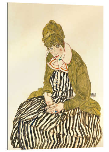 Gallery print Edith Schiele, seated, 1915