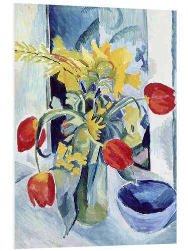 Foam board print Still Life with Tulips