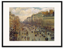 Gerahmter Kunstdruck Boulevard Montmartre in der Nachmittagssonne