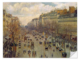 Selvklebende plakat Boulevard Montmartre: Afternoon, Sunshine