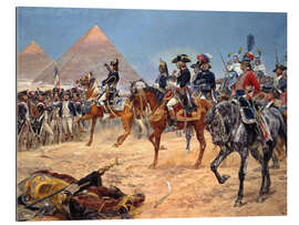 Tableau en plexi-alu L&#039;empereur Napoléon Ier en Égypte le 21 juillet 1798