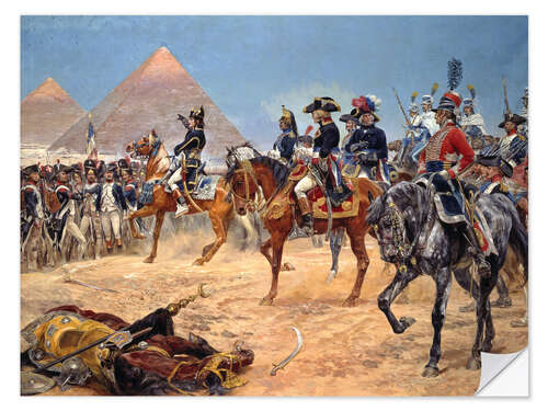 Naklejka na ścianę Kaiser Napoleon I. in Ägypten am 21. Juli 1798. 1911