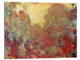 Gallery print House in Giverny, composition in red