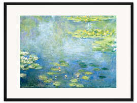 Gerahmter Kunstdruck Seerosenteich I