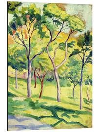 Magnettafel Bäume auf der Wiese