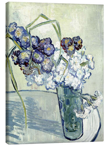 Tableau sur toile Vase avec oeillets