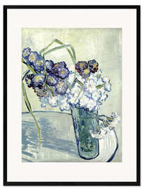 Impresión de arte enmarcada Vase with Carnations