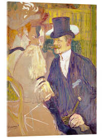 Stampa su vetro acrilico L'inglese al Moulin Rouge, 1892