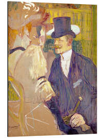 Quadro em alumínio The Englishman at the Moulin Rouge, 1892