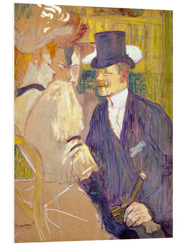 Stampa su PVC L'inglese al Moulin Rouge, 1892