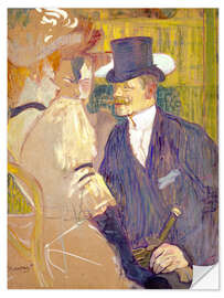 Wandsticker Der Engländer im Moulin Rouge, 1892