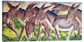 Tableau sur toile  Frise des ânes - Franz Marc
