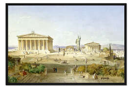 Gerahmter Kunstdruck Akropolis zur Zeit des Perikles