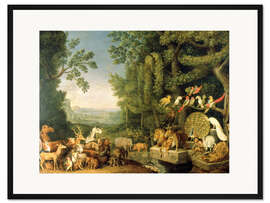 Gerahmter Kunstdruck Der Rat der Tiere aus Reineke Fuchs