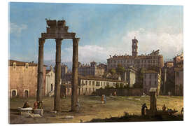 Akrylbilde  Ruiner av forumet i Roma - Bernardo Bellotto (Canaletto)