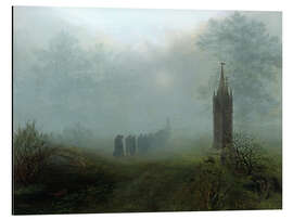 Magnettafel Prozession im Nebel