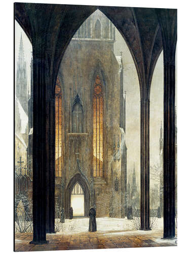 Aluminium print Cathedral in Winter