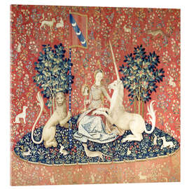 Quadro em acrílico The Lady and the Unicorn: The sense of sight