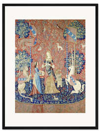 Gerahmter Kunstdruck Die Dame with the Einhorn: Allegorie des Duftes