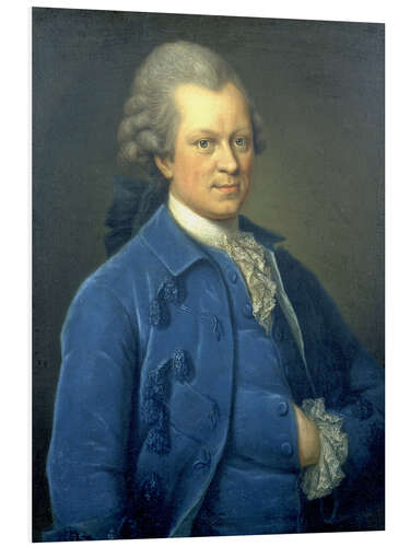 Foam board print Bildnis Gotthold Ephraim Lessing.