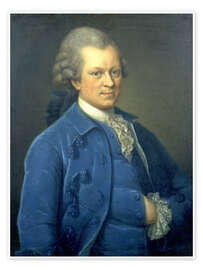 Poster Bildnis Gotthold Ephraim Lessing.